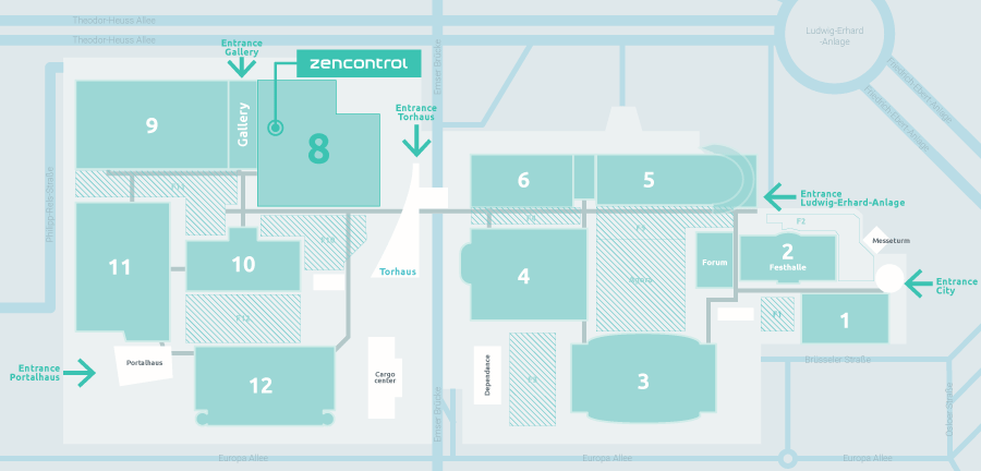 Light Building 27t Sep 2nd Oct 2020 Zencontrol   Messe Frankfurt Plan Map 