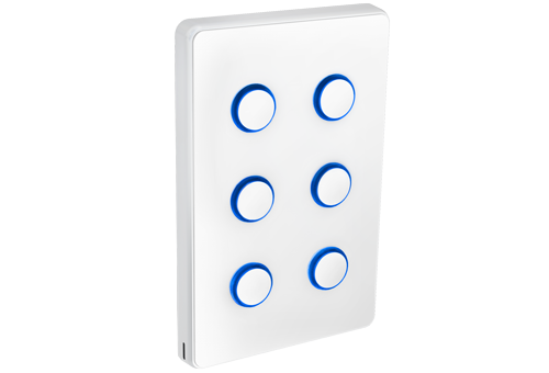 Smart switch with six buttons