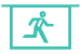 Exit sign icon